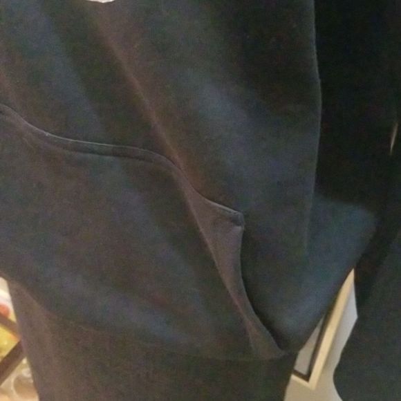 Glitter Panda Face Streetwear Hoodie NWOT Sz.M Oversized CHOOSE PINK OR SILVER - Picture 5 of 13